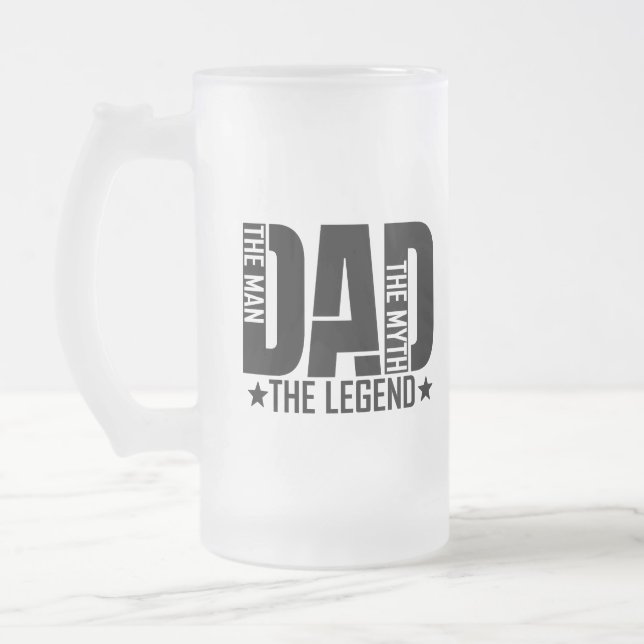 Vater Legend Man Mattglas Bierglas (Links)