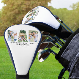 VATER Letter Cutout Foto Collage Custom Text Golf  Golf Headcover