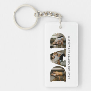 VATER Letter Foto Collage Schlüsselanhänger