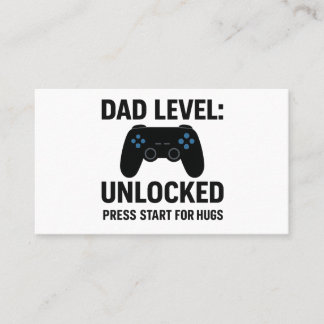 Vater Level entsperrt - Funny Gamer Vatertag Tasse Visitenkarte