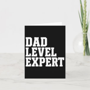 Vater Level Experte Lustiges Vatergeschenk Karte
