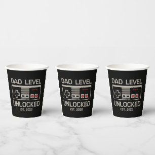 Vater-Level freigeschaltet 2026 Bald zum Gamer-Dad Pappbecher