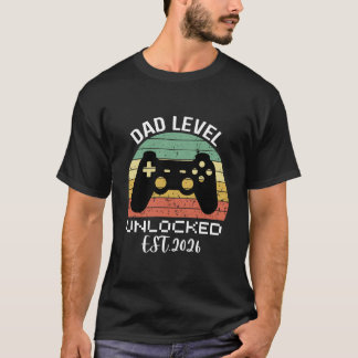 Vater-Level freigeschaltet geschätzt 2026 - Video- T-Shirt