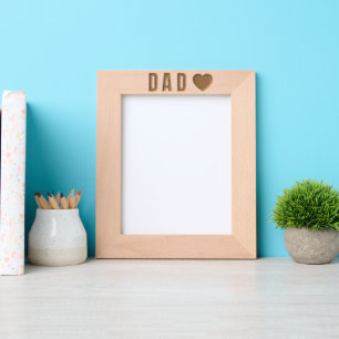 Vater Liebe Herz Etwas Geätzte Rahmen