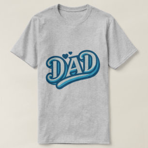 Vater Liebe Herz Typografie Graphic T - Shirt