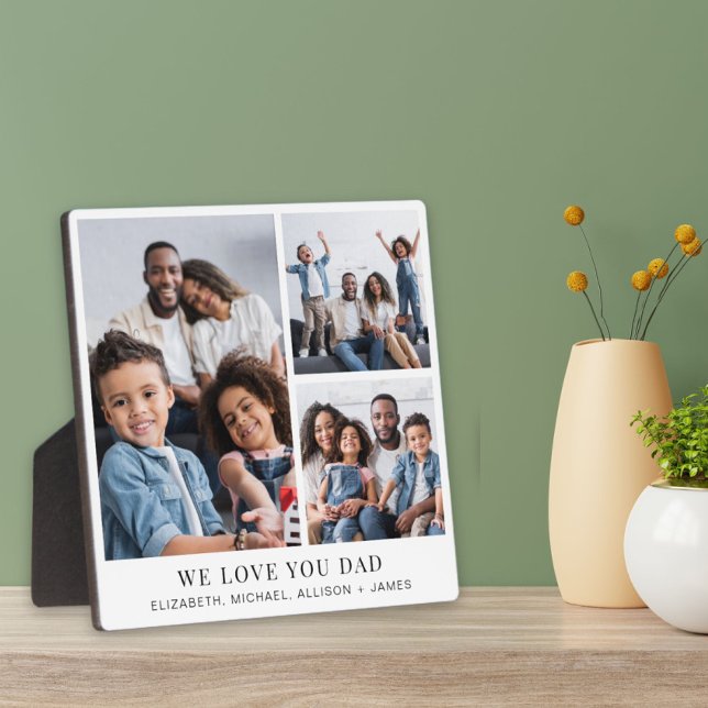 Vater Liebe Sie 3 FotoCollage Fotoplatte (Von Creator hochgeladen)