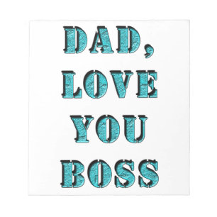 VATER, LIEBE, SIE BOSS 2 NOTIZBLOCK