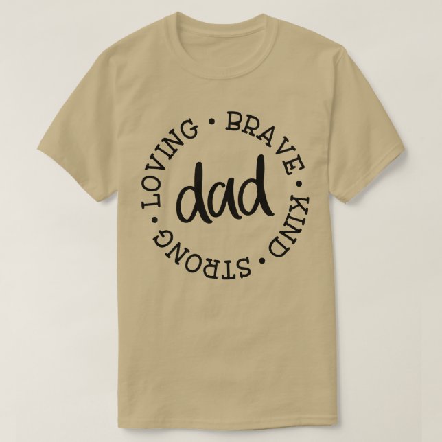 Vater liebt tapfer, ziemlich stark T-Shirt (Design vorne)