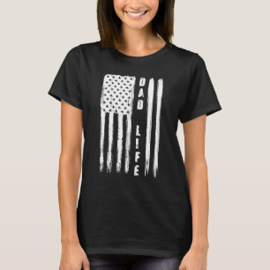 Vater Life American Flag Patriotic Vaterschaft US T-Shirt