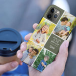 Vater Life ist das beste 4-Foto-Monogramm-Green Case-Mate iPhone Hülle<br><div class="desc">Fügen Sie Ihre Initialen und 4 Fotos zu diesem individuellen iPhone Case hinzu. Die Fotovorlage ist für Sie Set, um Ihre Bilder im Uhrzeigersinn von oben rechts hinzuzufügen. Das Papa-Zitat lautet "Vater Life is the Best Life", gefolgt von Papa-Initialen - die alle editierbar sind. Das Design zeichnet sich durch moderne...</div>
