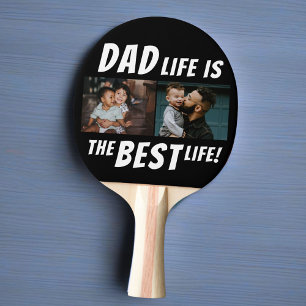 Vater Life ist das beste Leben 2 Fotos Vater Tischtennis Schläger