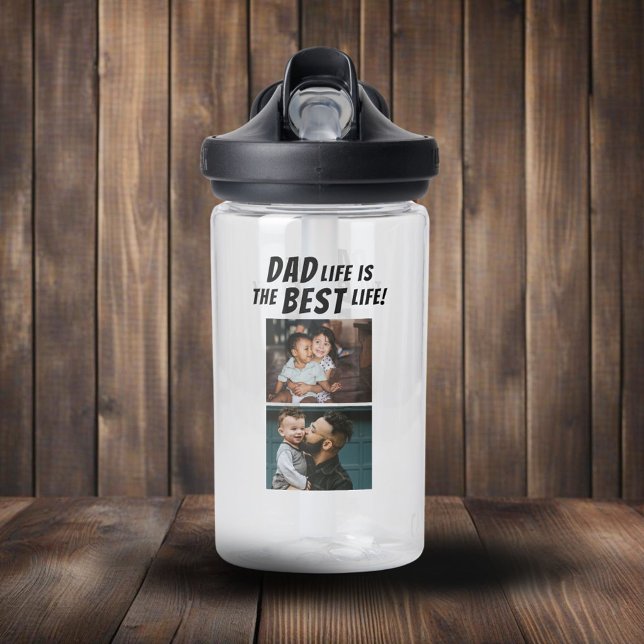 Vater Life ist das beste Leben 2 Fotos Vater Trinkflasche (Von Creator hochgeladen)