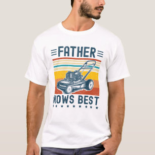 Vater mäht am besten Lustiger Rasenmäher-Vater Vin T-Shirt