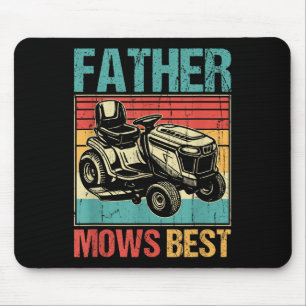 Vater mäht am besten, Rasenmäher, Vater, Witzgarte Mousepad