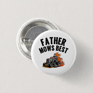 Vater mäht schönsten Vater Feuerzellenfeuerzunge M Button