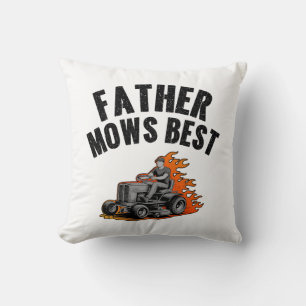 Vater mäht schönsten Vater Feuerzellenfeuerzunge M Kissen