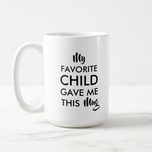 Vater, Mama Geburtstagsgeschenke von Kindern Kaffeetasse (Links)