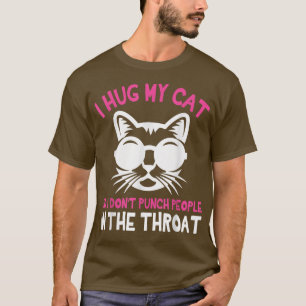 Vater Mama ich drücke meine Katze, also hebe ich k T-Shirt