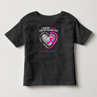 Vater Mama ich trage Rosa für meinen Brustkrebs al Kleinkind T-shirt