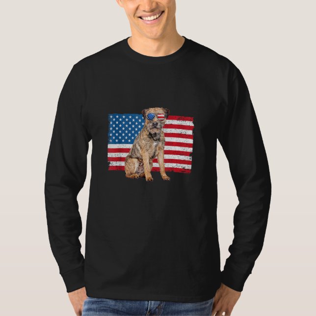 Vater-Mama Mama American Flag 4. J T-Shirt (Vorderseite)