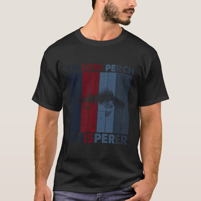 Vater Mama Whisperer - Vintag Gelbe Perlfische T-Shirt (Vorderseite)