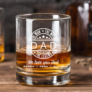 Vater Man Myth Legend Vatertag Whiskyglas