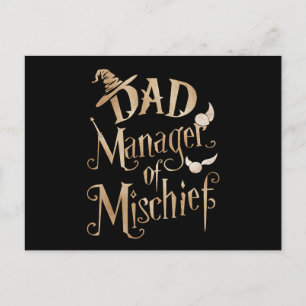 Vater-Manager von Mischief Magical Wizard Vathers  Postkarte