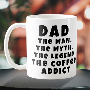 Vater Mann Mythos Legende Kaffeetäter Lustiger Vat Kaffeetasse