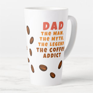 Vater Mann Mythos Legende Kaffeetäter Lustiger Vat Milchtasse