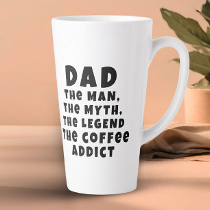 Vater Mann Mythos Legende Kaffeetäter Lustiger Vat Milchtasse