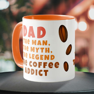 Vater Mann Mythos Legende Kaffeetäter Lustiger Vat Tasse