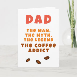 Vater Mann Mythos Legende Kaffeetrinker Lustiger V Karte