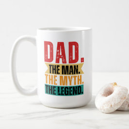 Vater Mann Mythos Mythos lustige Retro-beunruhigt Kaffeetasse