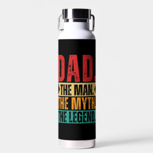 Vater Mann Mythos Mythos lustige Retro-beunruhigt Trinkflasche