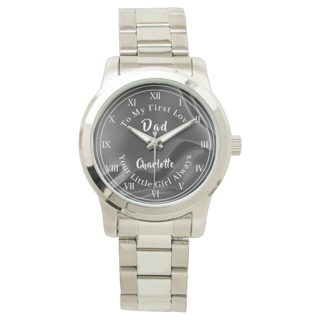 Vater meine erste Liebe Special Personalisiert Armbanduhr (Vorderseite)