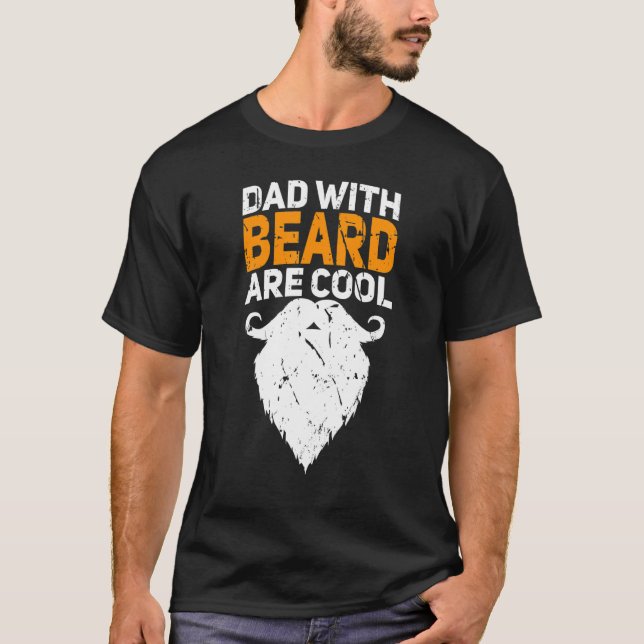 Vater mit Bärten ist cool T-Shirt (Vorderseite)