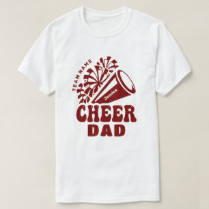 Vater mit benutzerdefinierten Teamnamen und Kid-Na T-Shirt