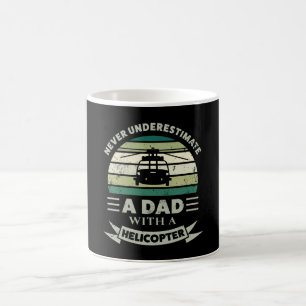 Vater mit einem Helikopter Funny Gift Vathers Day Kaffeetasse