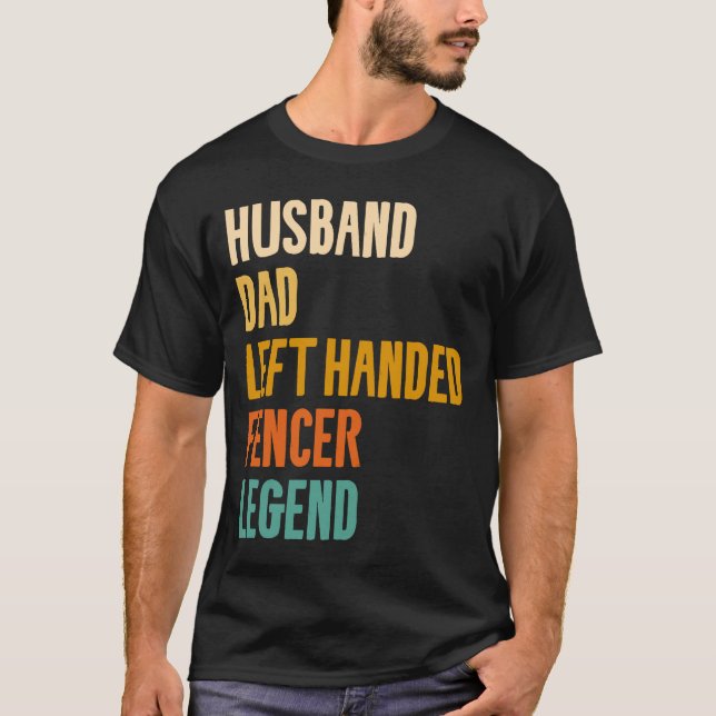 Vater mit Handgriff Fencer Legend Fencing Fenc T-Shirt (Vorderseite)