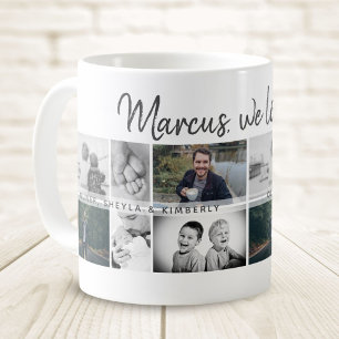 Vater mit Kindern und Familie Dad Foto-Collage Kaffeetasse