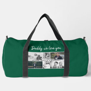 Vater mit Kindern und Vater 6 Foto Duffle Bag