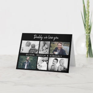 Vater mit Kindern und Vater 6 Foto Karte