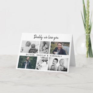 Vater mit Kindern und Vater 6 Foto Karte