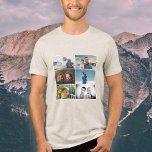 Vater mit Kindern und Vater 6 FotoCollage Tri-Blend Shirt<br><div class="desc">Bester Vater Vater mit Kindern und Familie Vater 6 Foto Collage T - Shirt. Collage von 6 Fotos. Fügen Sie Ihre 6 Lieblings-Fotos hinzu. Der süße Sake und ein Geschenk zum Geburtstag,  Vatertag oder Weihnachten für einen Vater,  neuen Vater oder Großvater.</div>