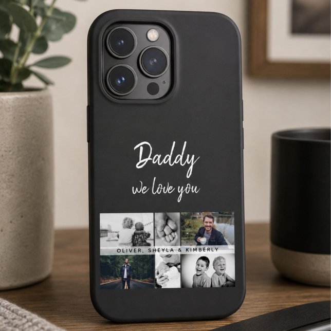 Vater mit Kindern und Vater FotoCollage Case-Mate iPhone Hülle (Von Creator hochgeladen)