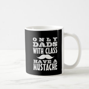 Väter mit Klasse haben eine Schnurrbart-lustige Kaffeetasse