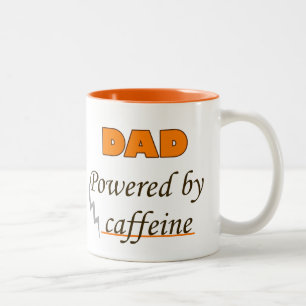Vater mit Koffein Zweifarbige Tasse
