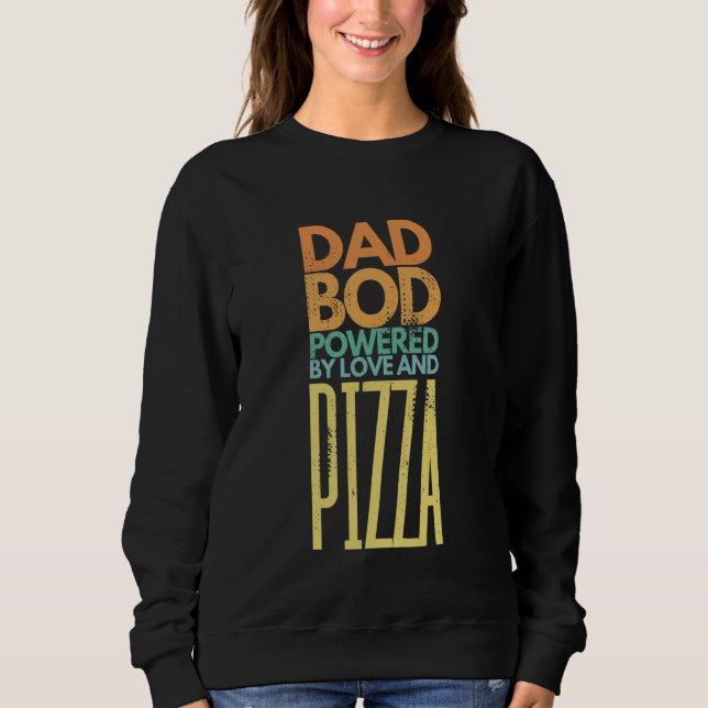 Vater mit Liebe und Pizza Sweatshirt (Vorderseite)