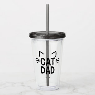 Vater mit Ohren und Whiskys Acryltrinkbecher