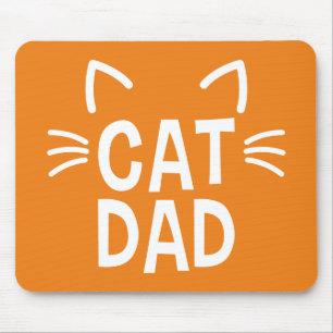 Vater mit Ohren und Whiskys Mousepad